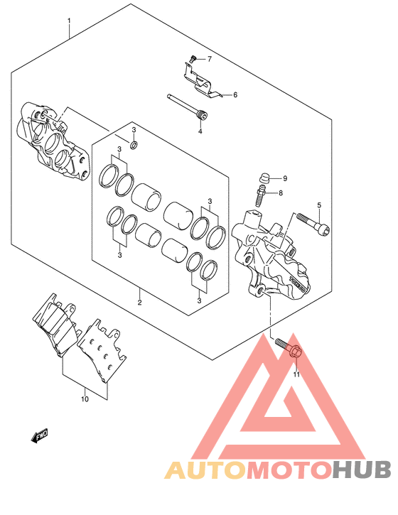 Передний суппорт