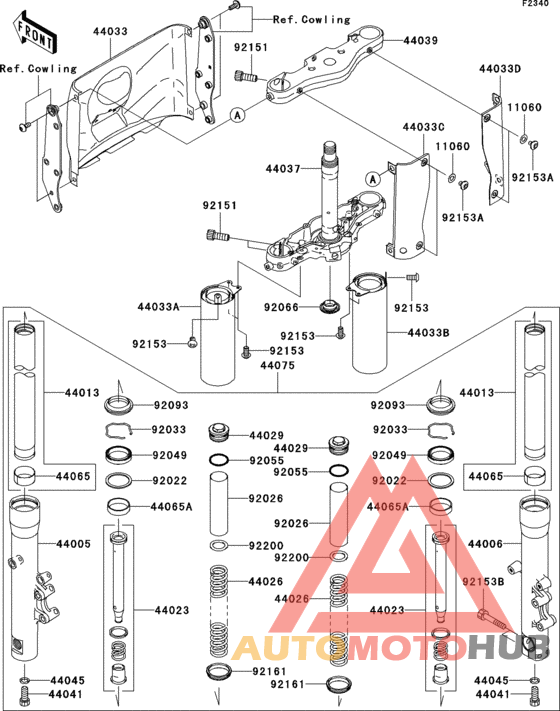 Front fork(d6f)