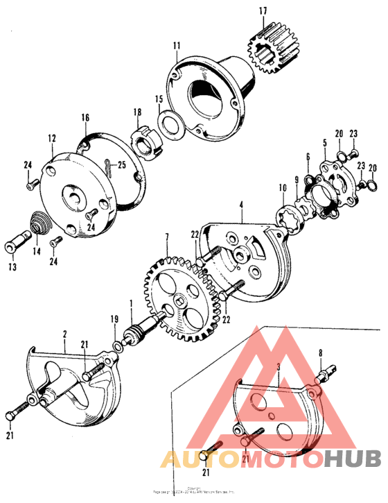 Oil filter rotor + oil pump