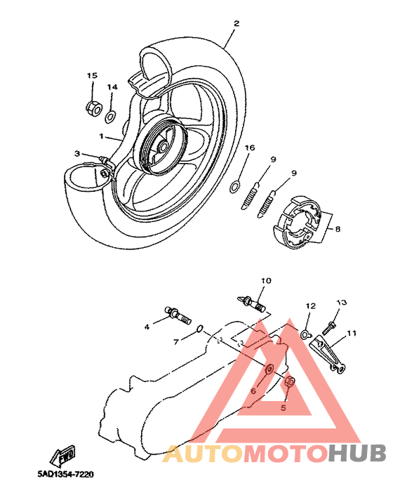 Переднее колесо