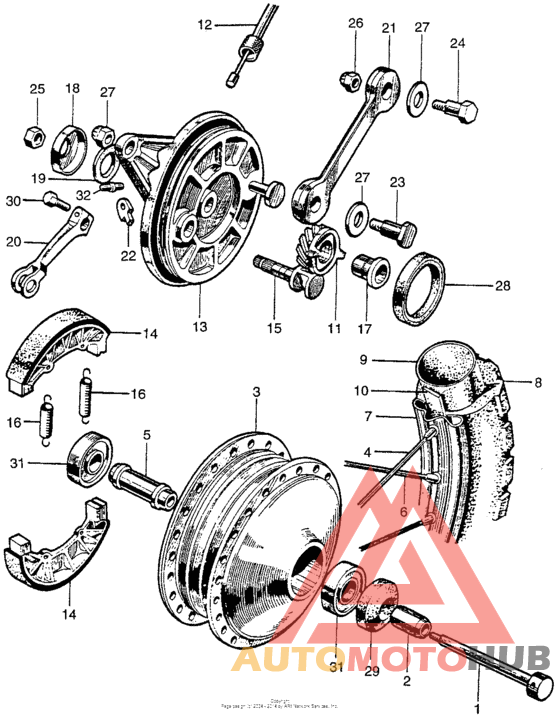 Переднее колесо