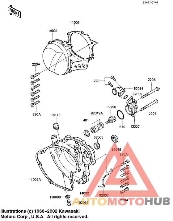 Engine covers/water pump