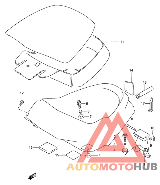 Trunk installation parts