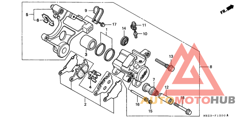 Задний суппорт