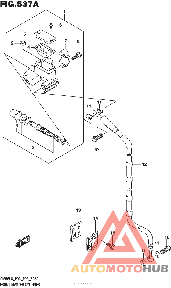 Front Master Cylinder (Rm85L6 P03)