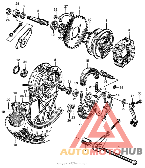 Переднее колесо