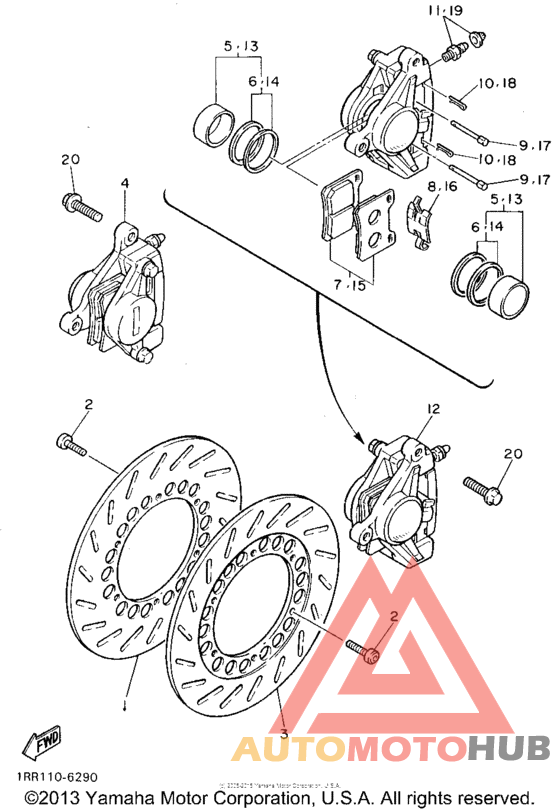 Передний суппорт