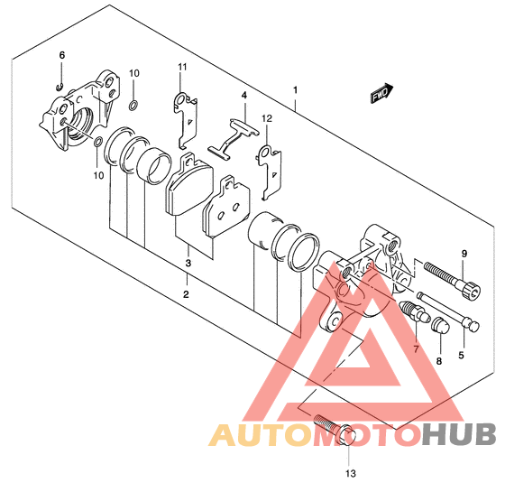 Задний суппорт
