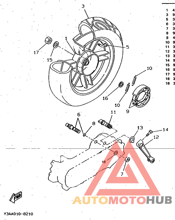 Переднее колесо