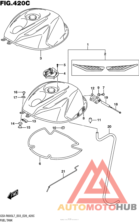 Fuel Tank (Gsx-R600L7 E33)