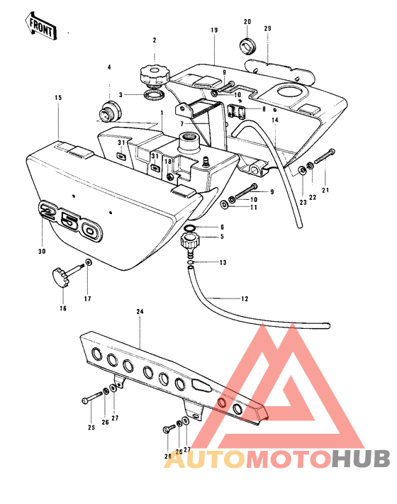 Side covers/oil tank/chain cover