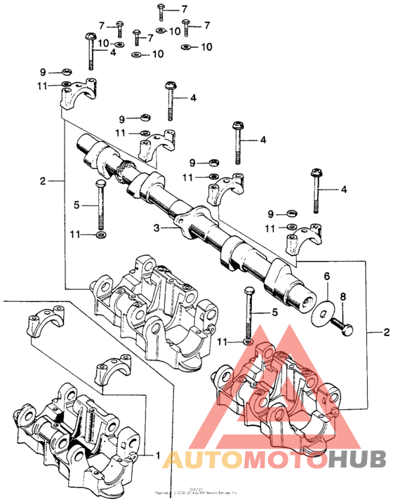 Camshaft + holder