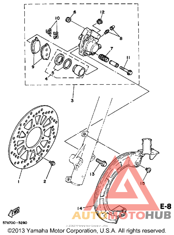 Front brake - caliper
