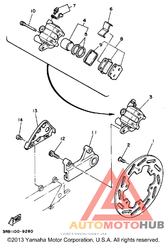 Задний суппорт