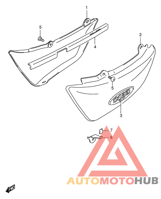 Обтекатель задний