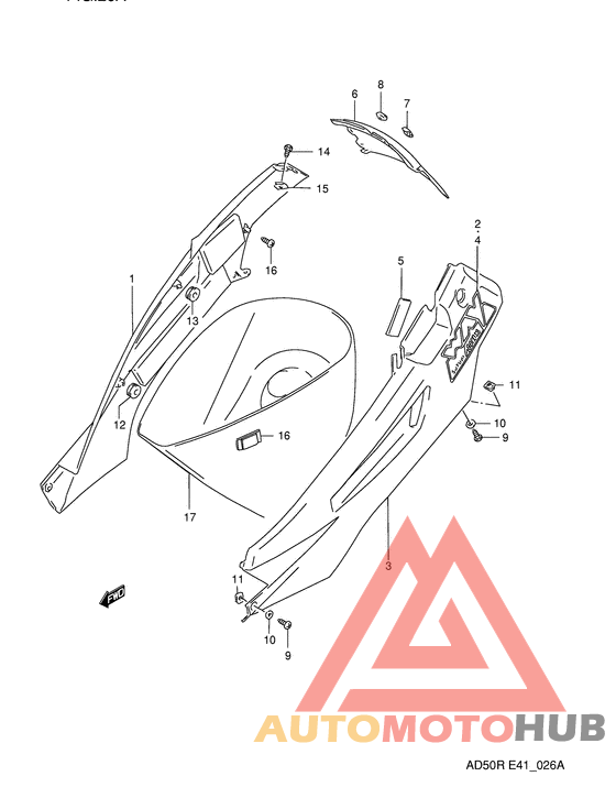 Обтекатель задний