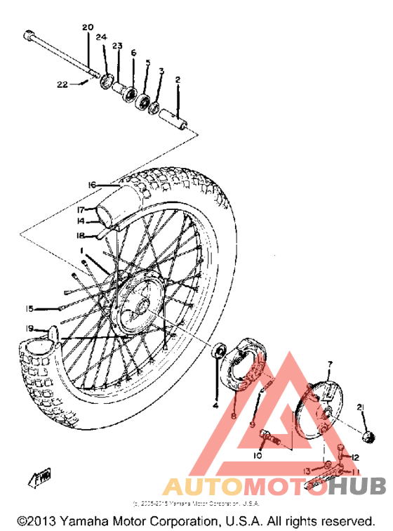 Переднее колесо
