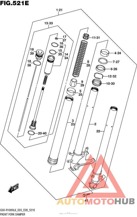 Front Fork Damper (Gsx-R1000Al6 E33)