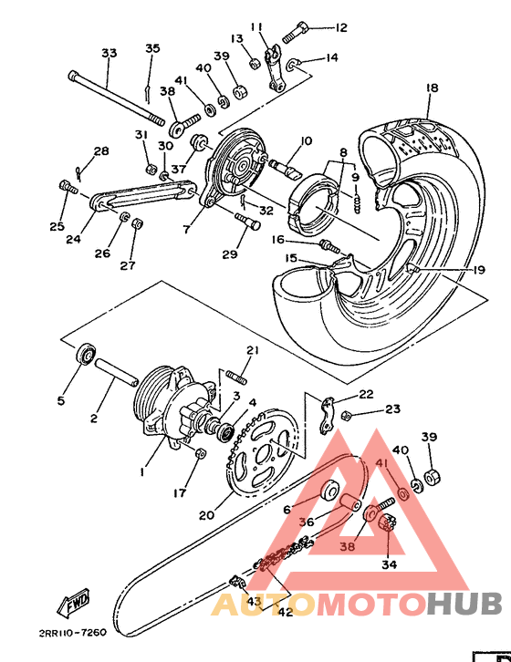 Переднее колесо