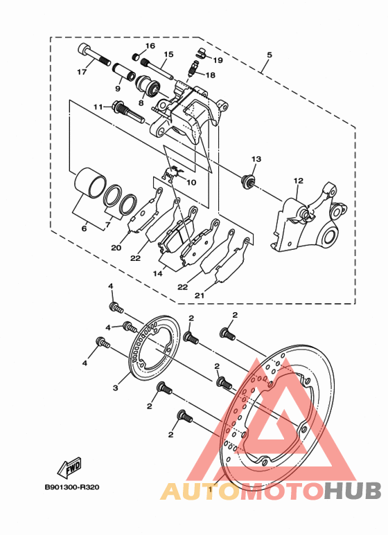 Задний суппорт