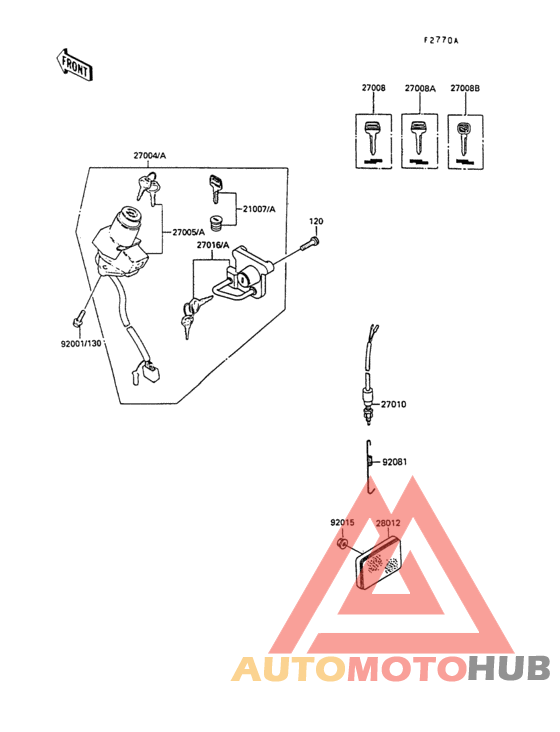 Ignition switch(kl250-d8/d9)