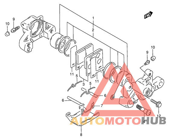 Задний суппорт
