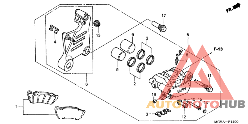 Задний суппорт