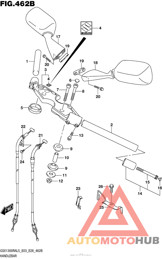 Handlebar (Gsx1300Ral5 E28)
