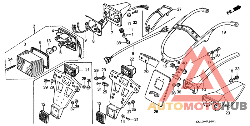 Taillight unit ass`y