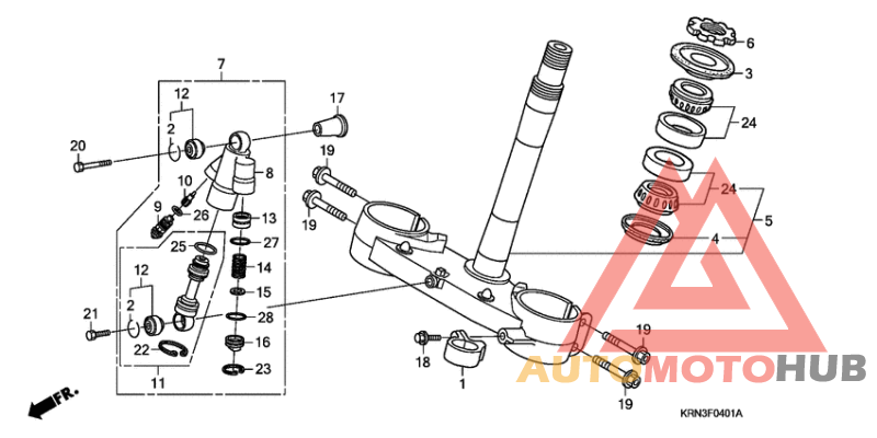 Steering stem /steering damper