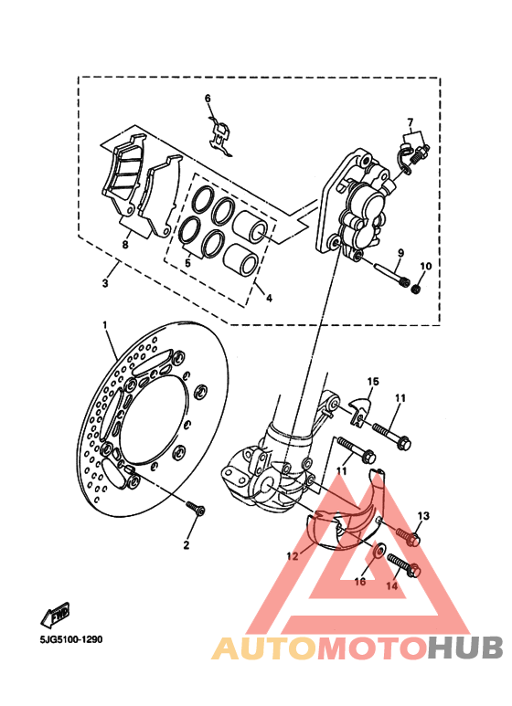 Передний суппорт