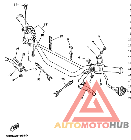 Handle switch. lever