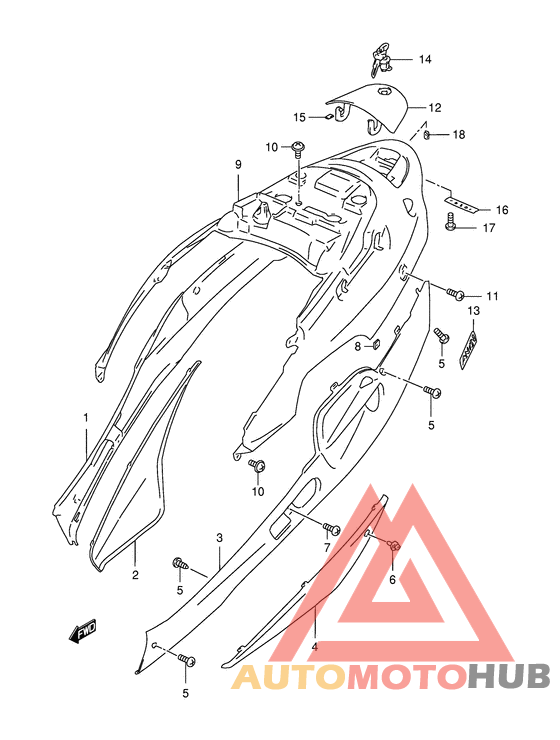 Обтекатель задний