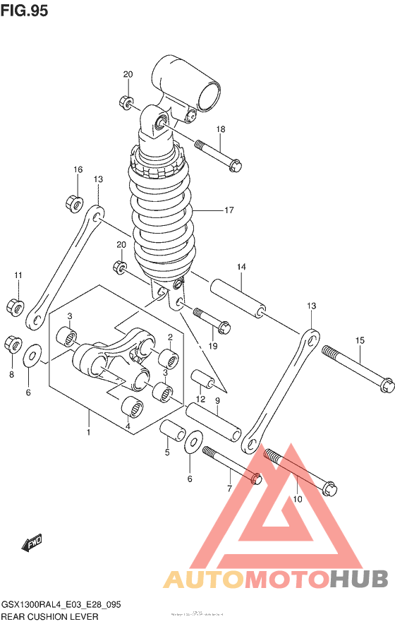 Rear Cushion Lever (Gsx1300Ral4 E33)