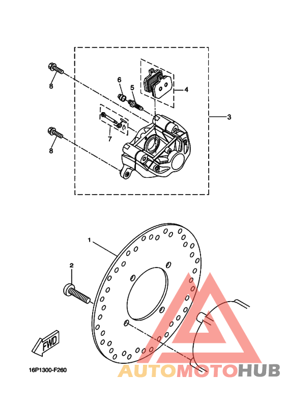 Задний суппорт