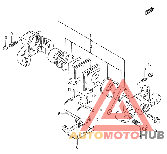 Задний суппорт