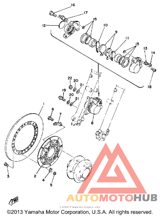 Front disc brake - caliper