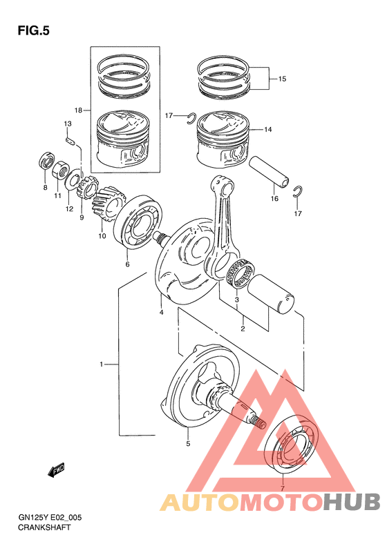 Вал коленчатый