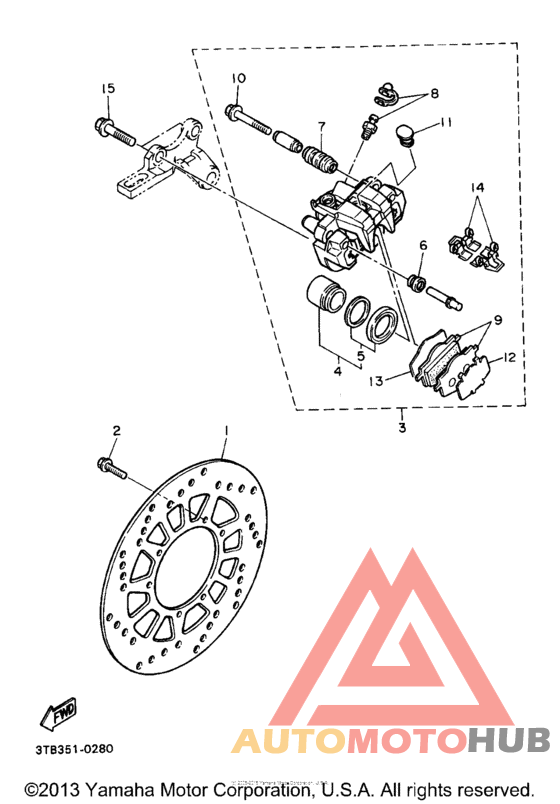 Задний суппорт