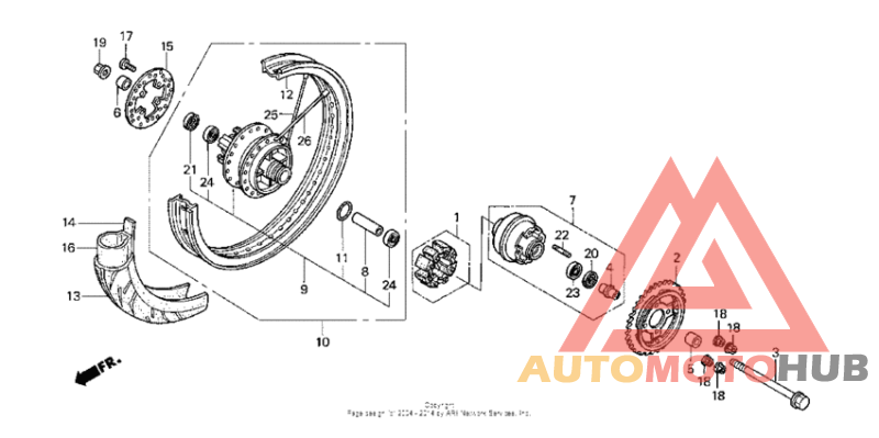 Переднее колесо