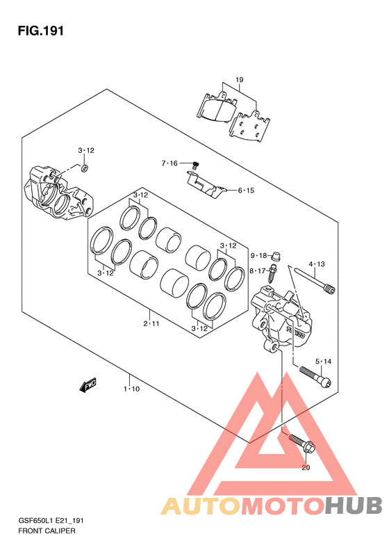 Передний суппорт