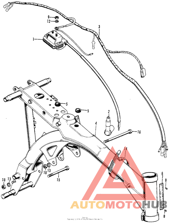 Frame + wire harness