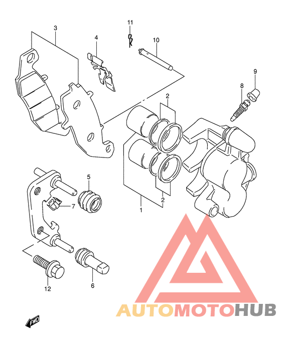 Передний суппорт