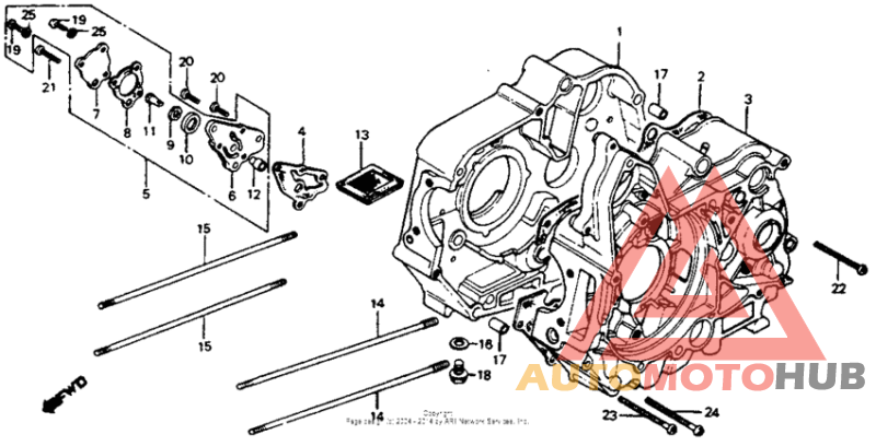 Crankcase oil pump