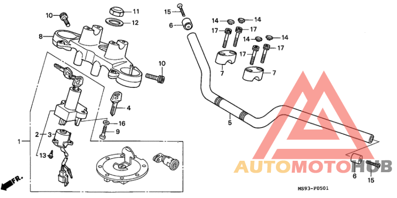 Handle pipe/top bridge