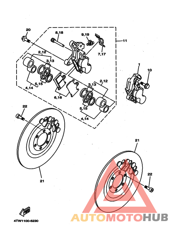 Передний суппорт