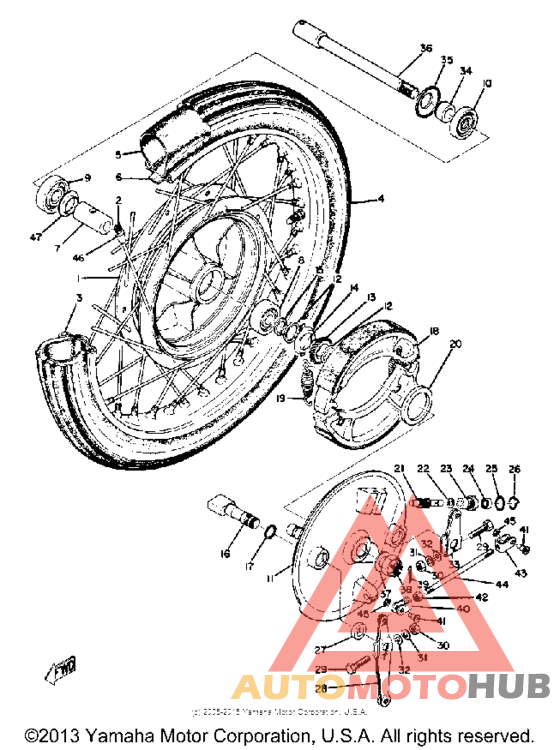 Переднее колесо