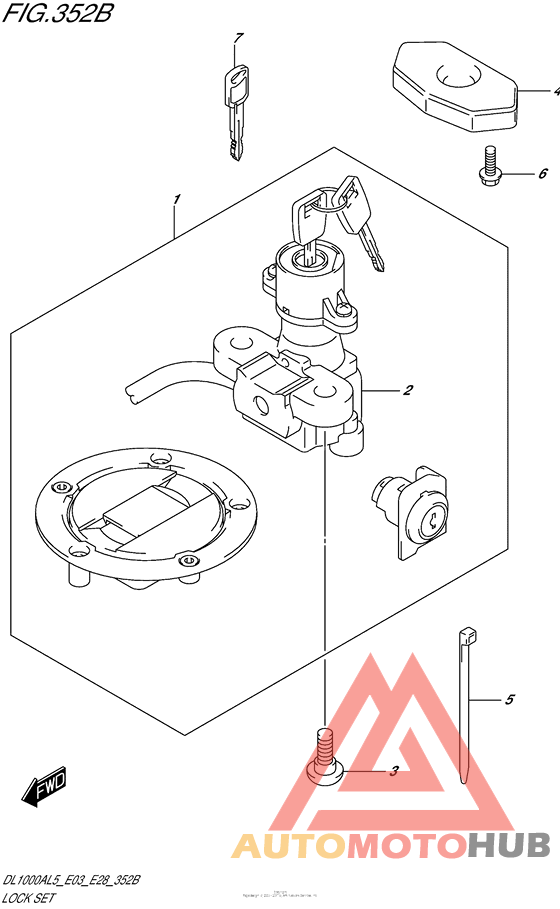 Lock Set (Dl1000Al5 E03)