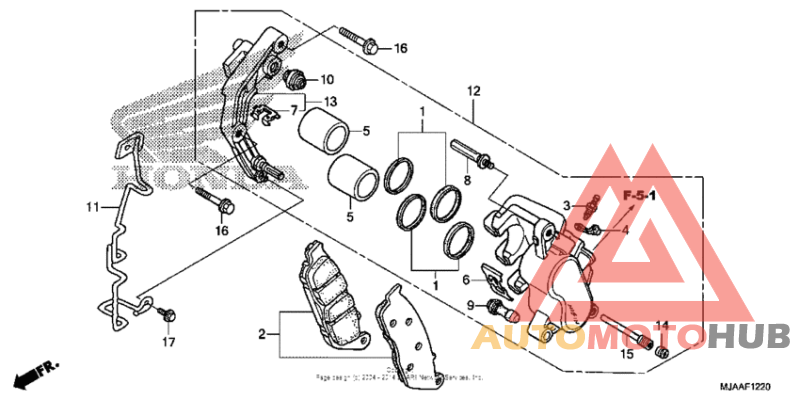 Front brake caliper (3)