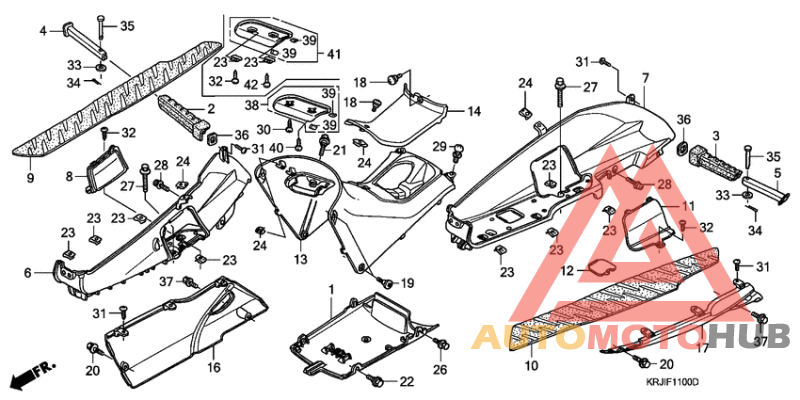 Floor panel/center cover